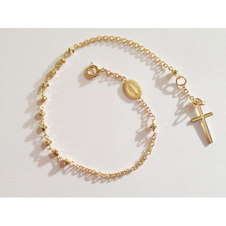 BRACCIALE ROSARIO ORO 18 KT