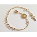 BRACCIALE ROSARIO ORO GIALLO 18 KT