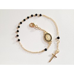 BRACCIALE ROSARIO ORO GIALLO 18 KT