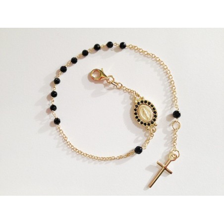 BRACCIALE ROSARIO ORO GIALLO 18 KT