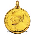 18 kt gold Pope Jhon Paul II medal