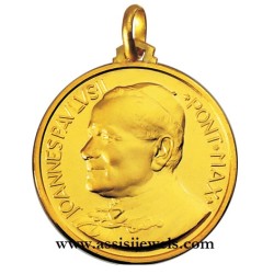 Medaglia di Papa Giovanni Paolo II oro 18 kt
