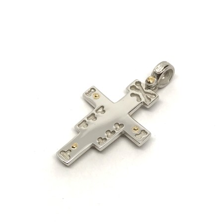 18 kt gold Saint Damian cross