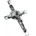 925 sterling silver Saint Benedict cross