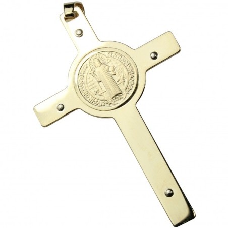 18 kt gold Saint Benedict cross