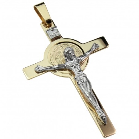 Croce di San Benedetto oro 18 kt