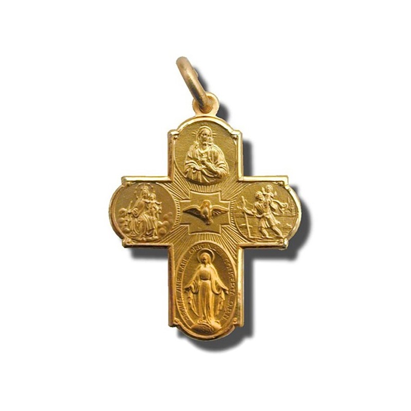Croce scapolare oro 18 kt