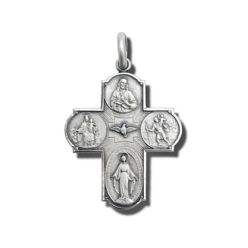 Croce scapolare argento 925