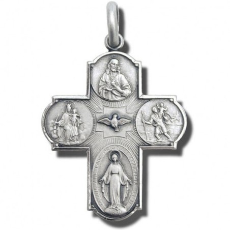 sterling silver scapular cross