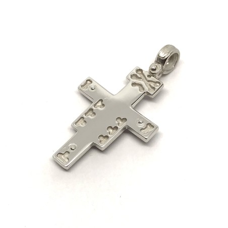 Sterling silver Saint Damian cross